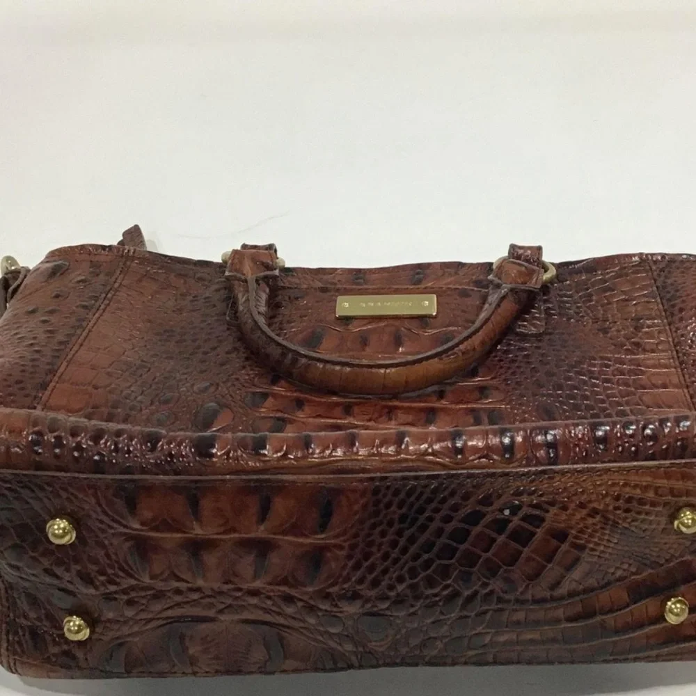 Women’s Brahmin Melbourne Satchel Brown Bag